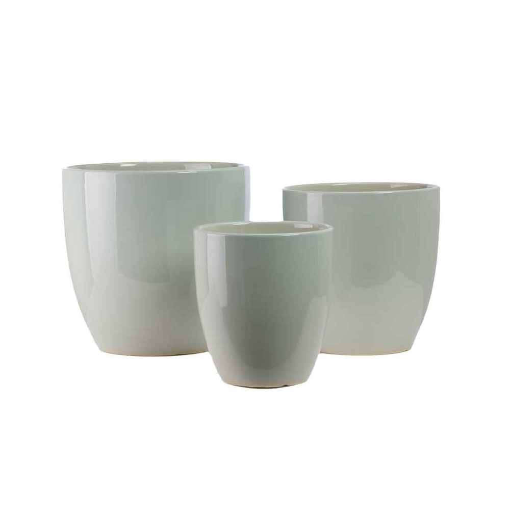SET 3 VASI CARTA DA ZUCCHERO CERAMICA D.30H30-D25H26-D20